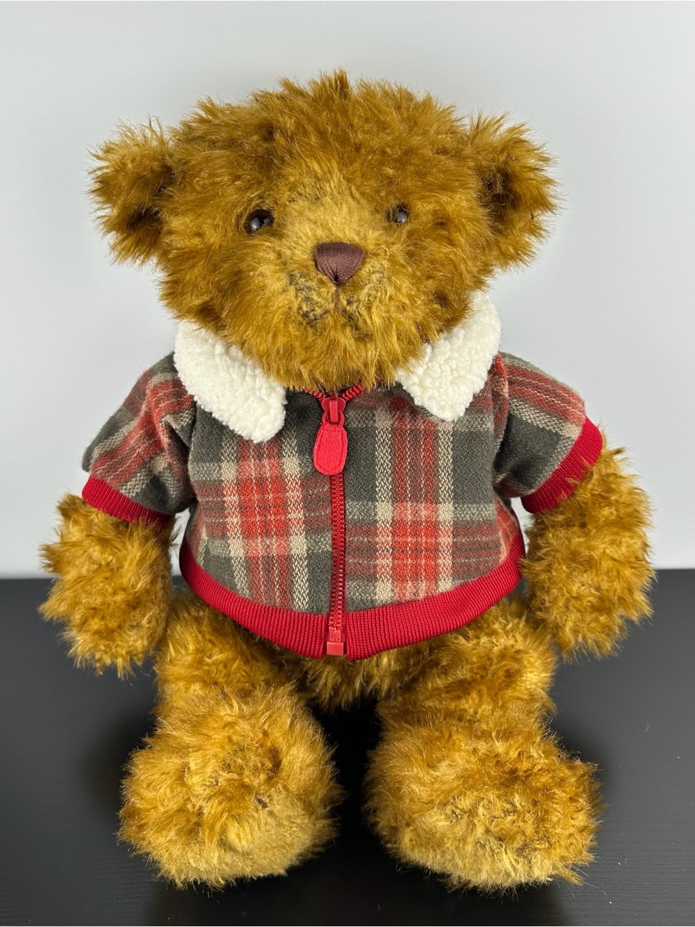 Gund Rare Hagen Teddy Bear 17” #88986 Large Brown Plush Winter Jacket